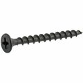 Hillman Drywall Screw, #8 x 3 in, Steel, Flat Head Phillips Drive 47130